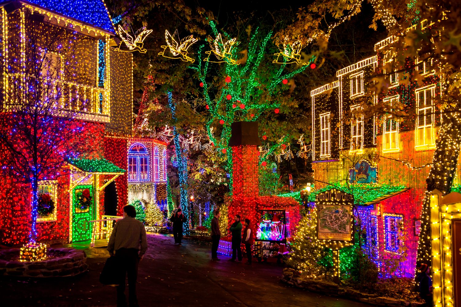 An Old Time Christmas showcases 6.5 million lights at the Branson theme park.